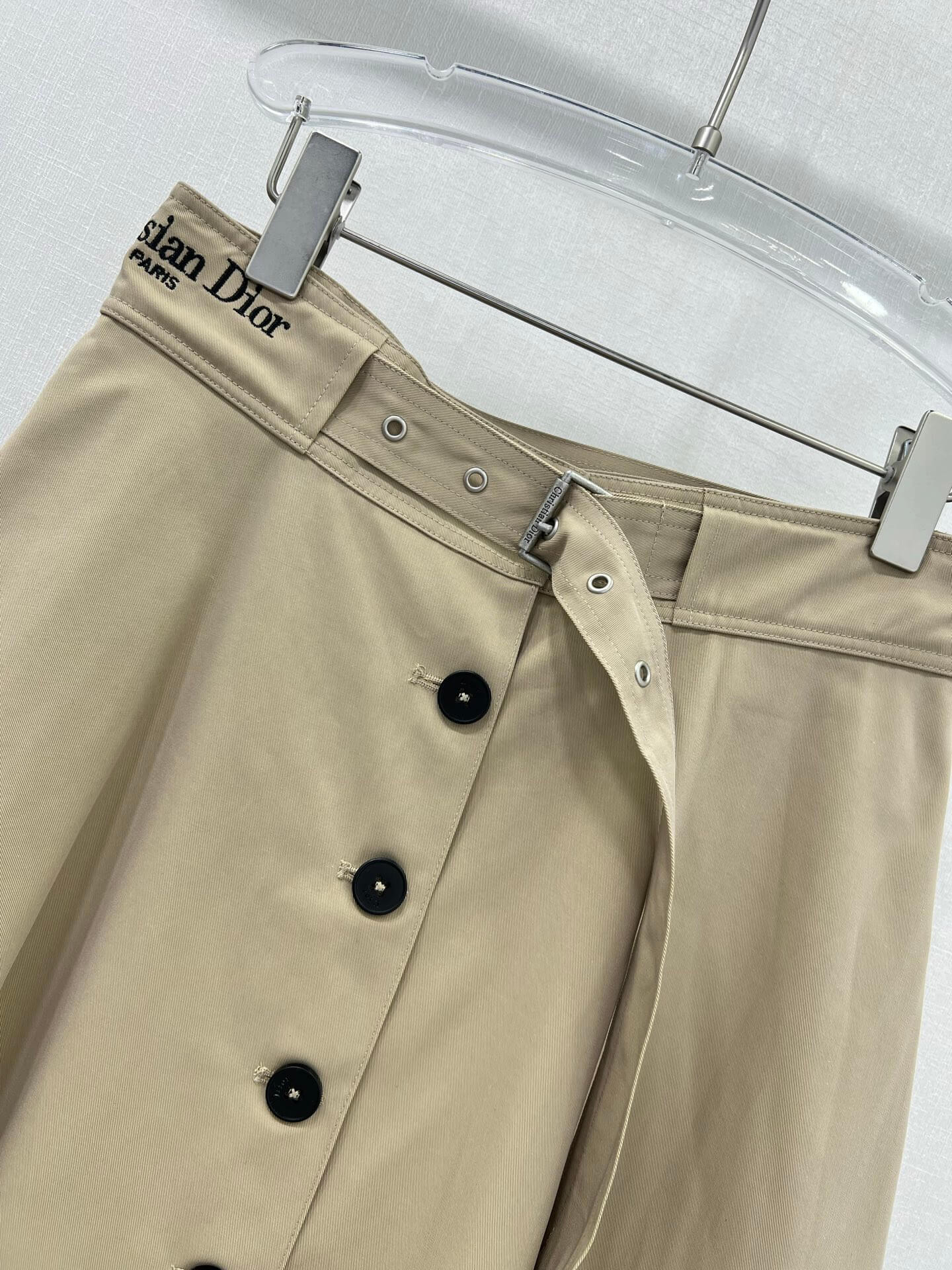 Christian Dior Button-Front A-Line Midi Skirt - Image 4