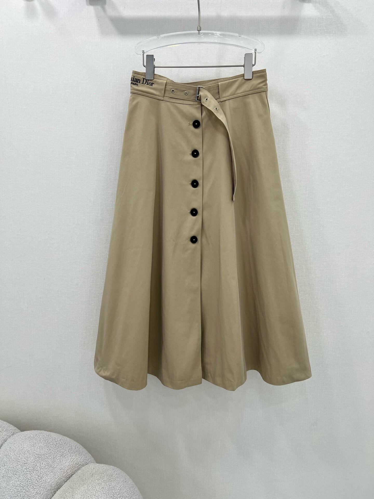 Christian Dior Button-Front A-Line Midi Skirt - Image 2