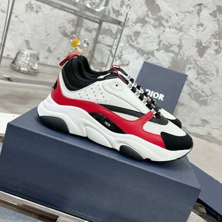 Dior B22 Crimson Pulse Runner Sneakers