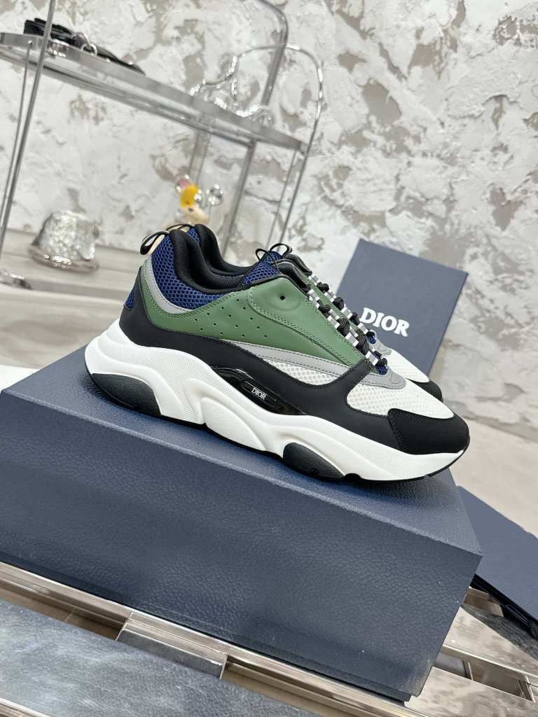 Dior B22 Forest Navy Runner Sneakers