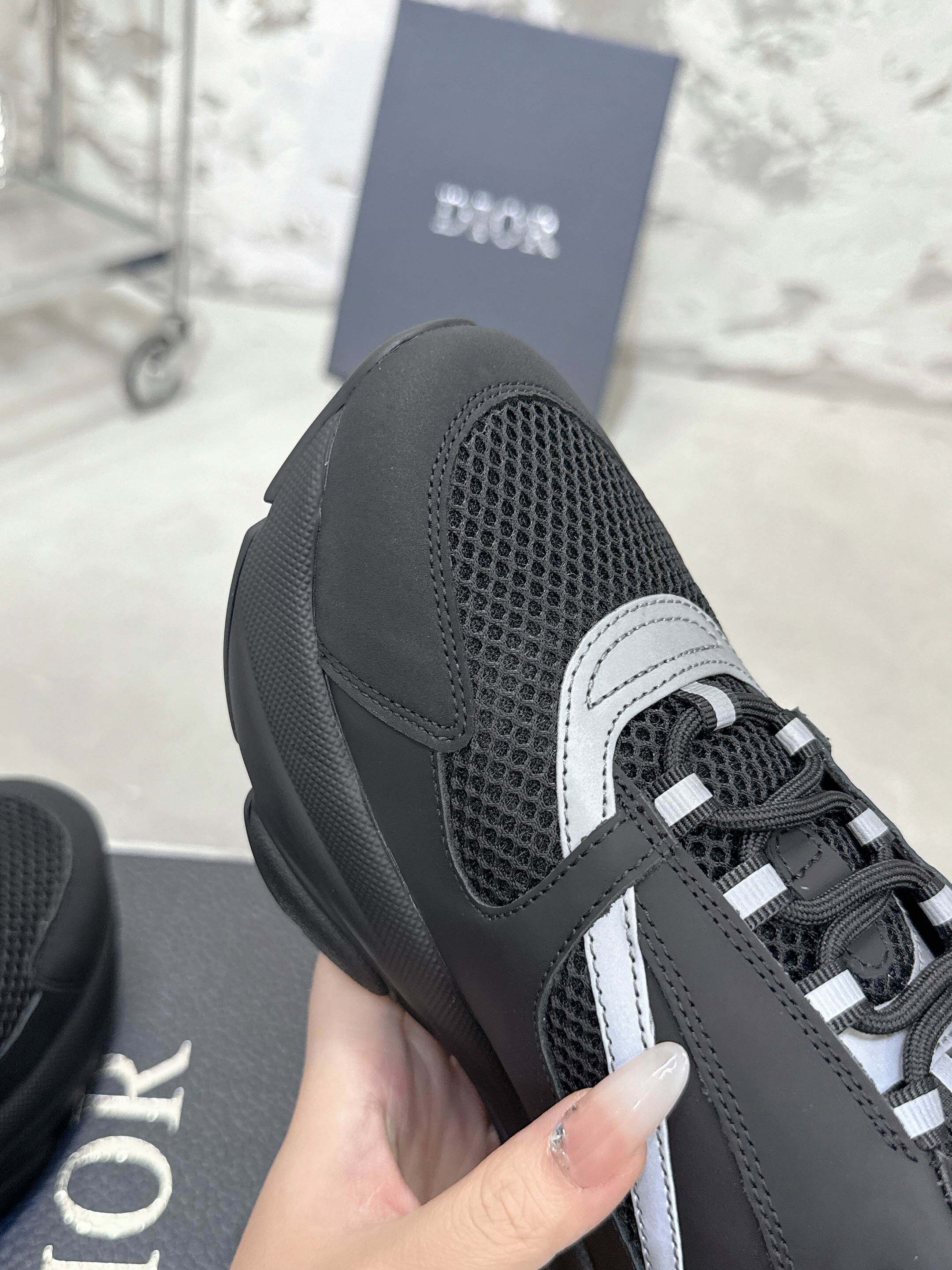 Dior B22 Light Blackout Corc Sneaker - Image 2
