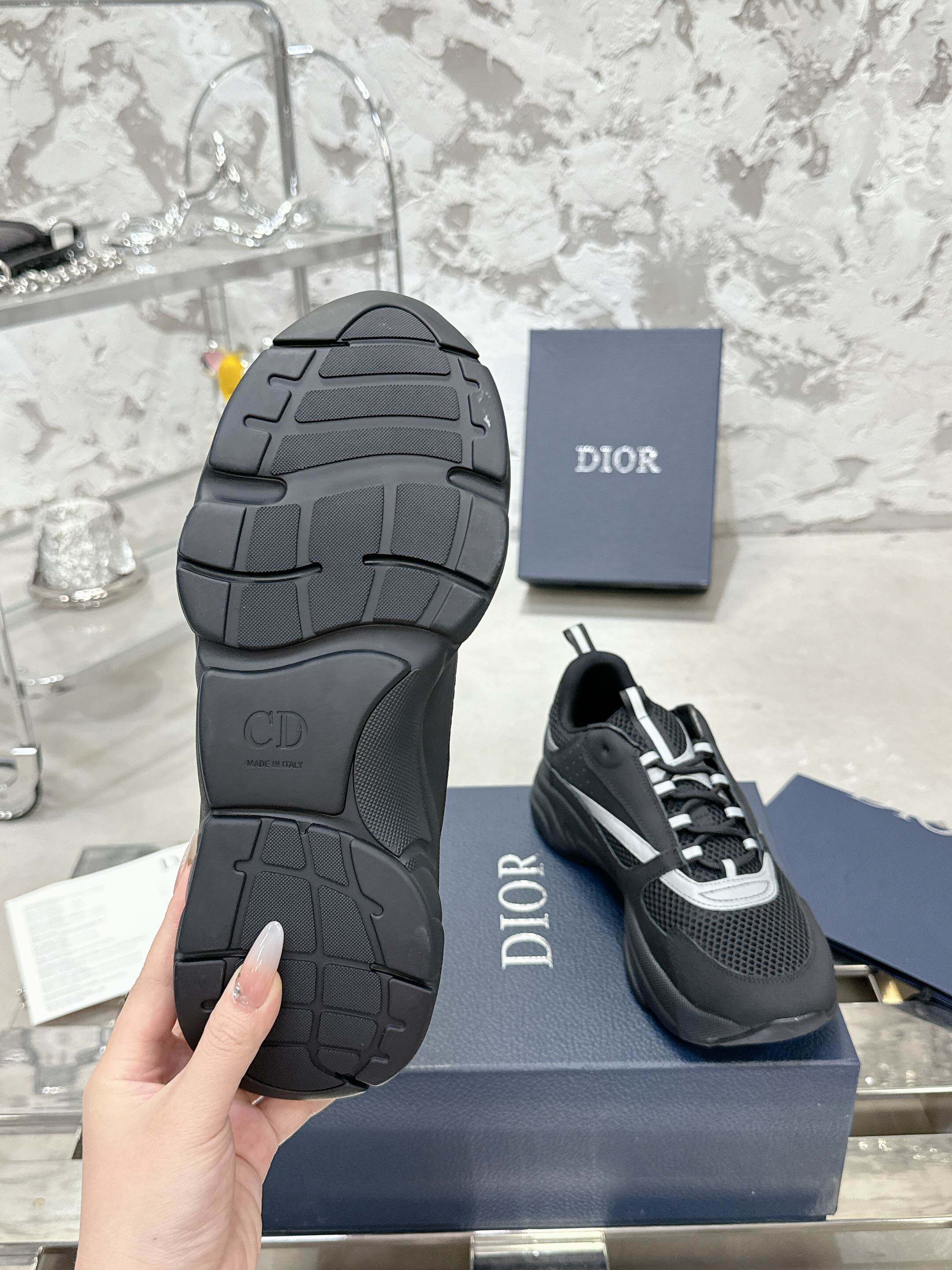 Dior B22 Light Blackout Corc Sneaker - Image 4