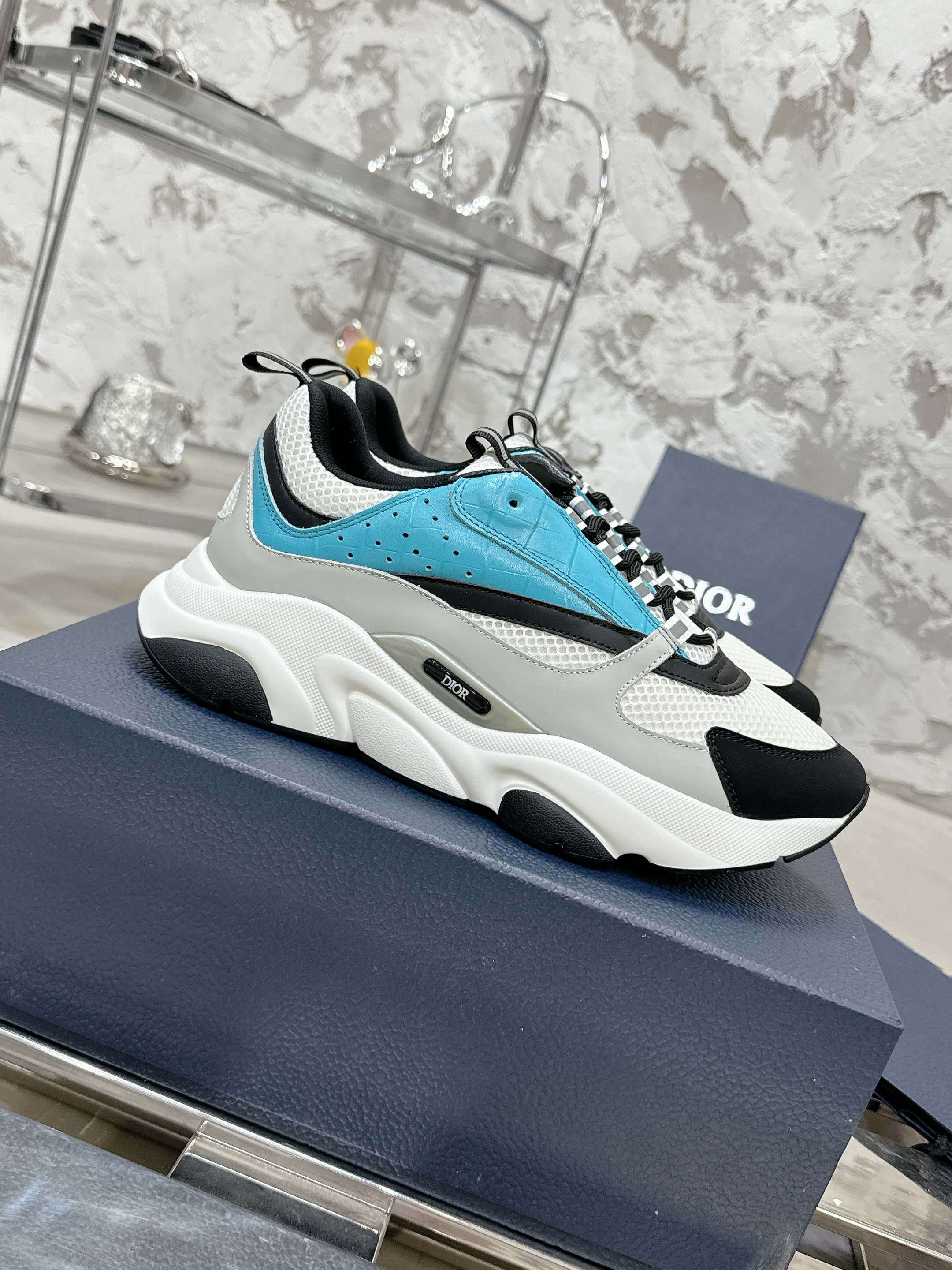 Dior B22 Light Blue Corc Sneaker
