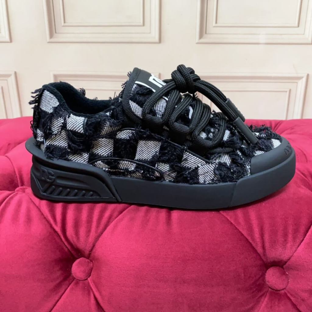 Dior B25 Black & White Checkered Luxe Sneakers