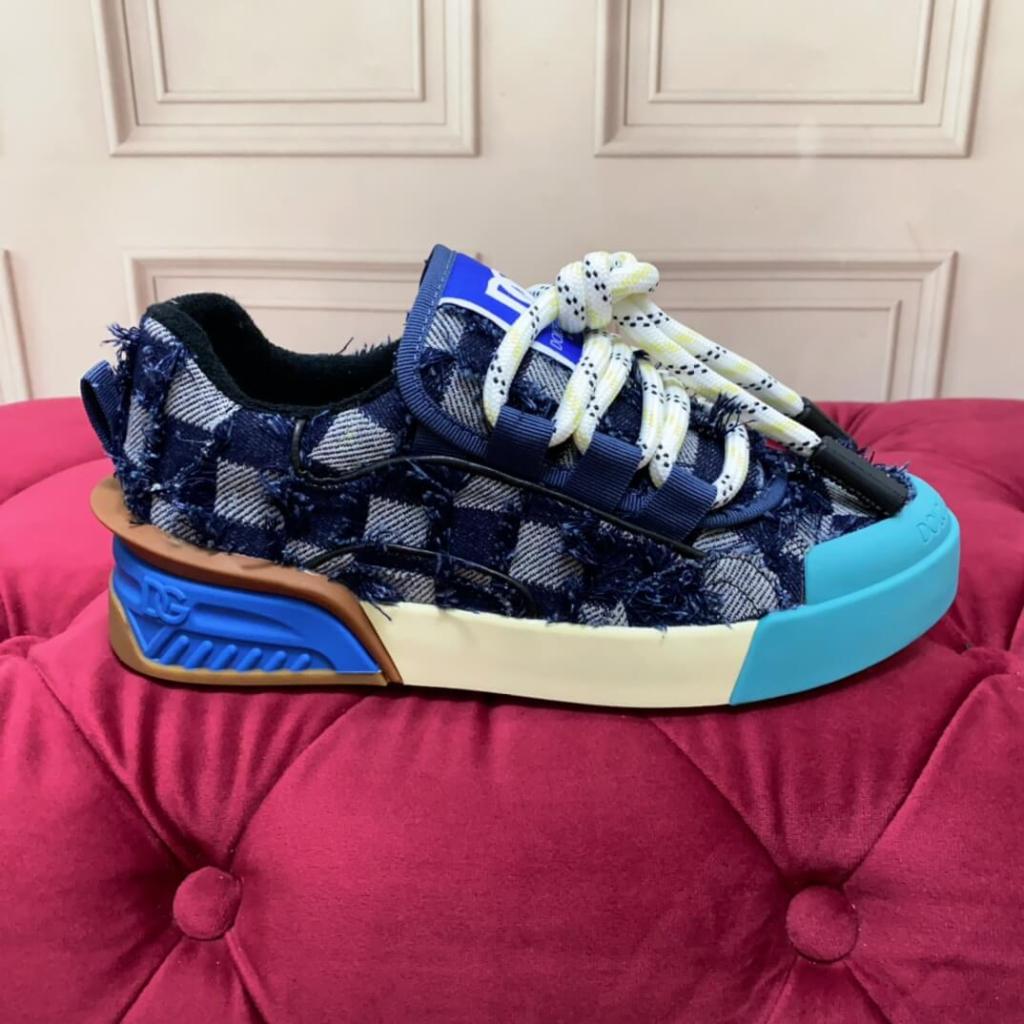 Dior B25 Navy Blue & WhiteCheckered Luxe Sneakers