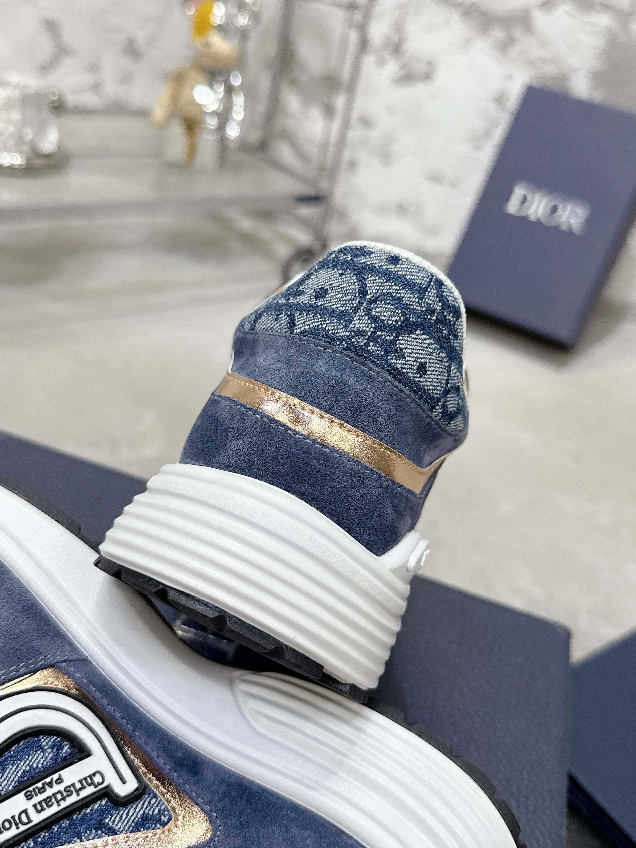 Dior Motion Oblique Retro Runner Blue/White - Image 4