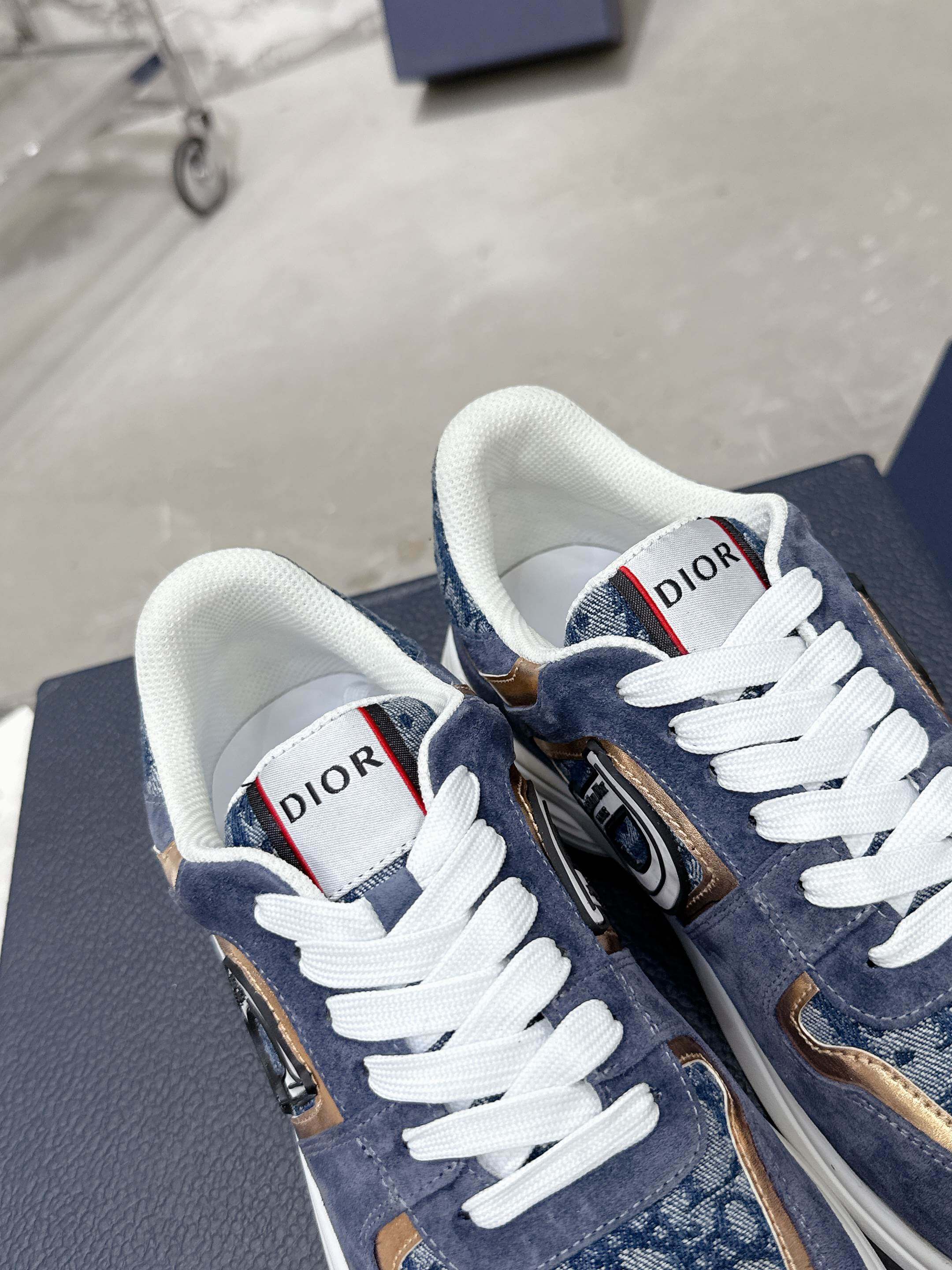 Dior Motion Oblique Retro Runner Blue/White - Image 6