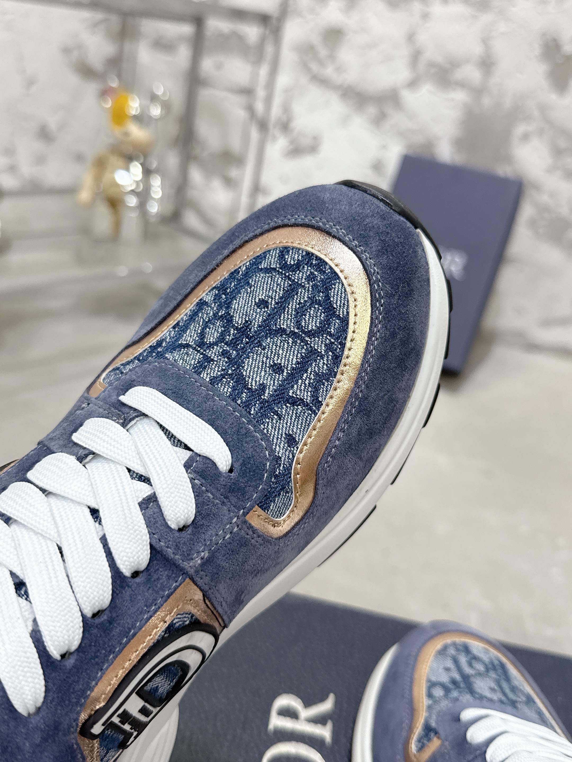 Dior Motion Oblique Retro Runner Blue/White - Image 7