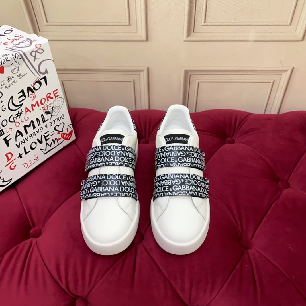 Dior White with Black MonoScript Strap Sneakers - Image 4