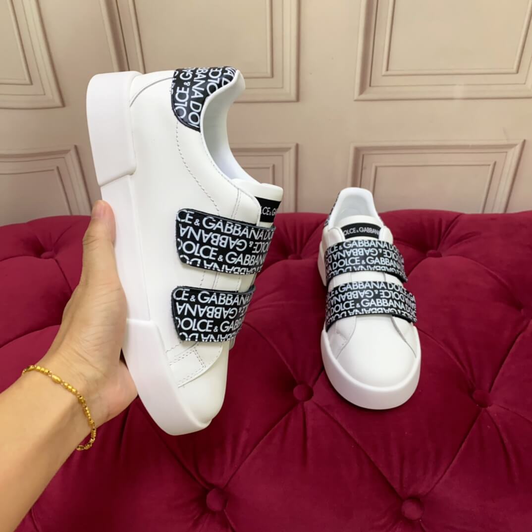 Dior White with Black MonoScript Strap Sneakers - Image 6