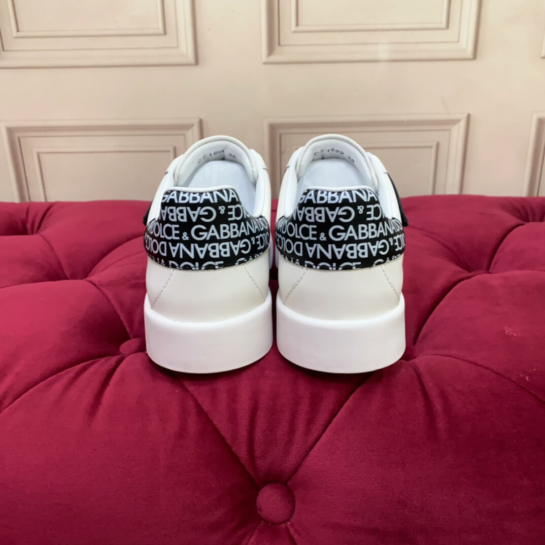Dior White with Black MonoScript Strap Sneakers - Image 9