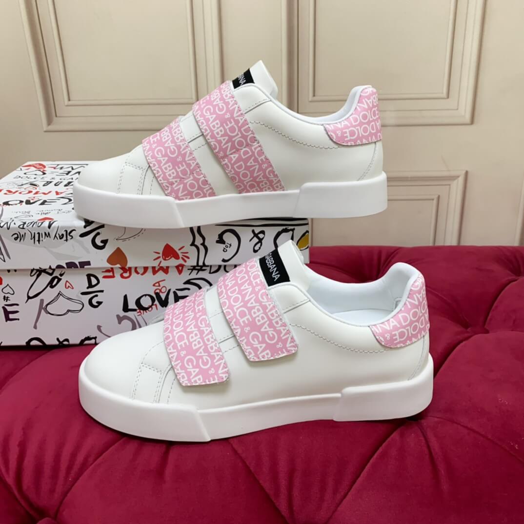 Dior White with Pink MonoScript Strap Sneakers - Image 5