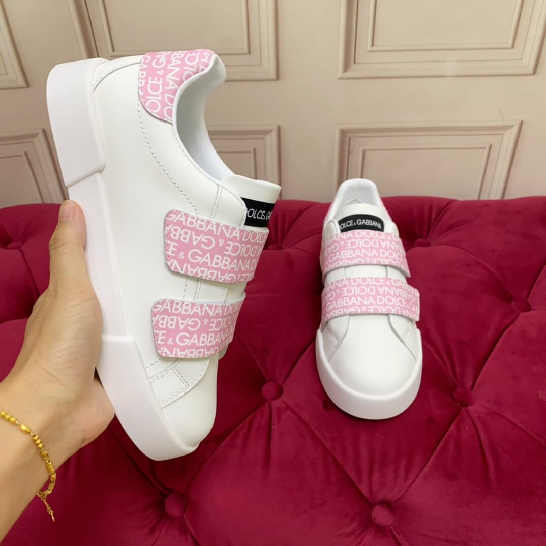 Dior White with Pink MonoScript Strap Sneakers - Image 7
