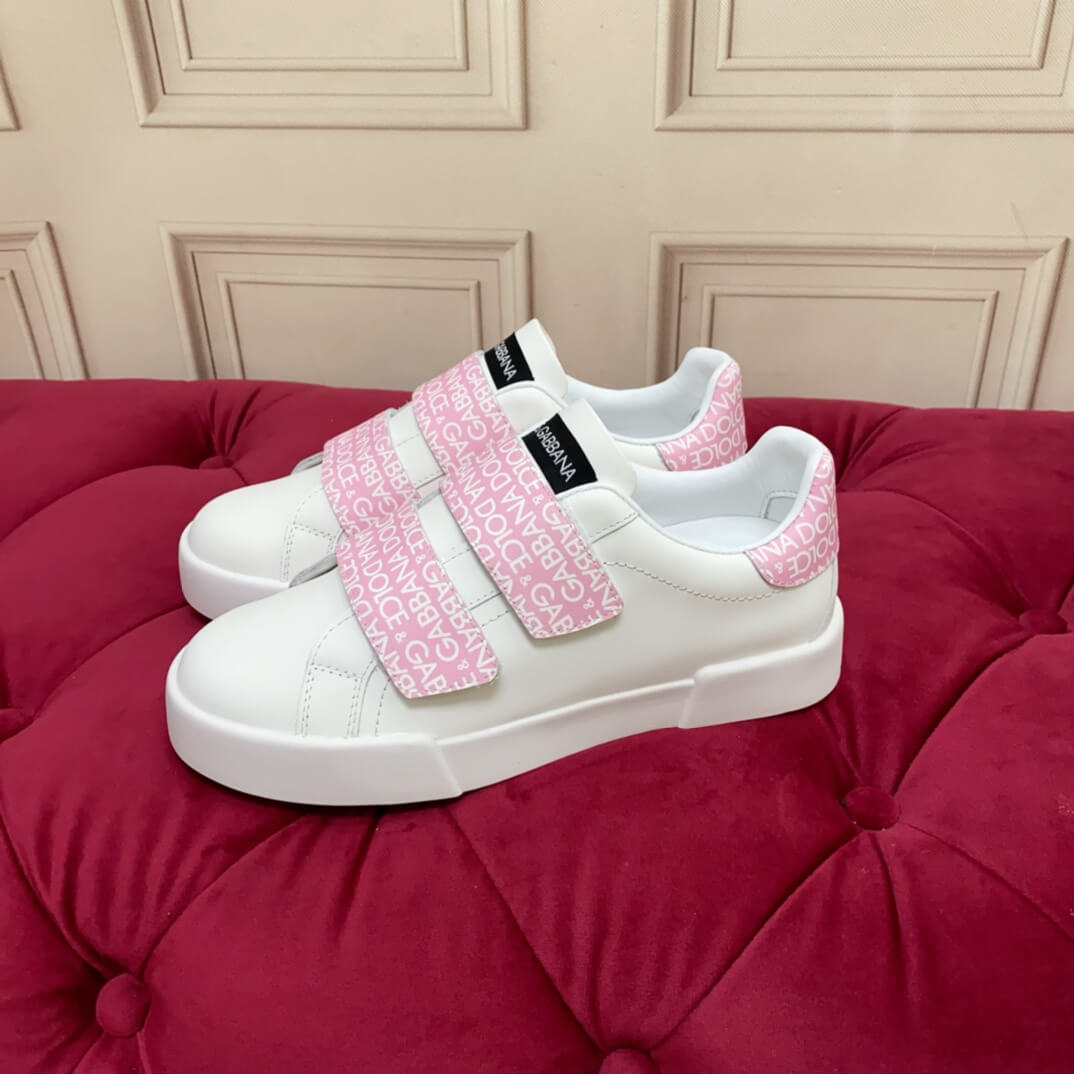 Dior White with Pink MonoScript Strap Sneakers - Image 8