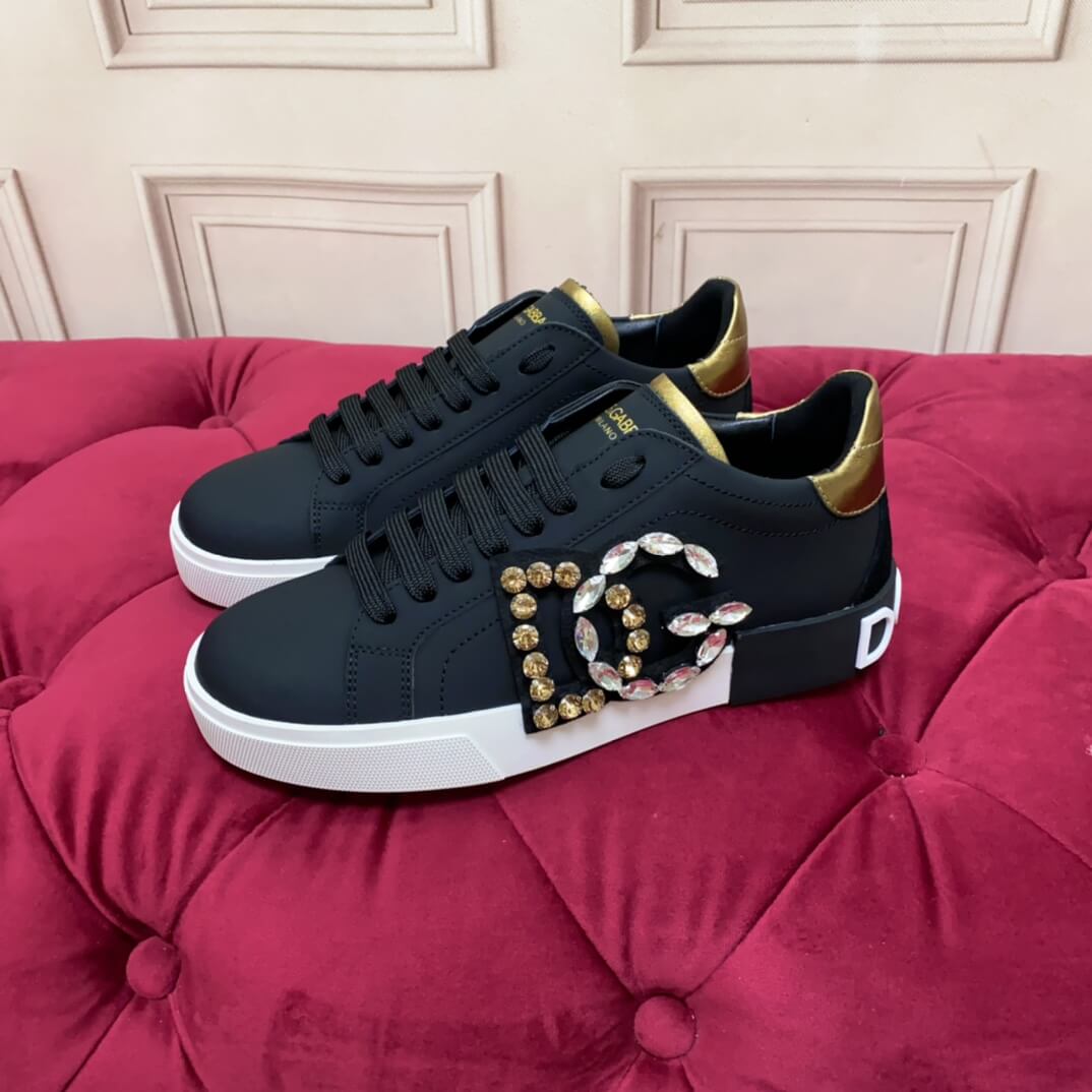 Dolce&Gabbana Portofino vintage calfskin sneakers - Image 6
