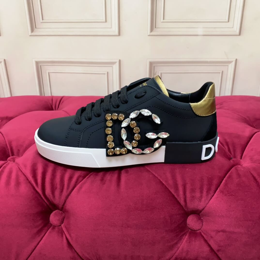 Dolce&Gabbana Portofino vintage calfskin sneakers - Image 9