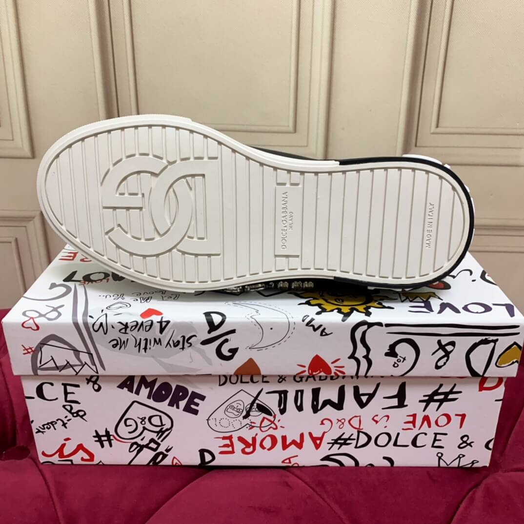 Dolce&Gabbana Portofino vintage calfskin sneakers - Image 10