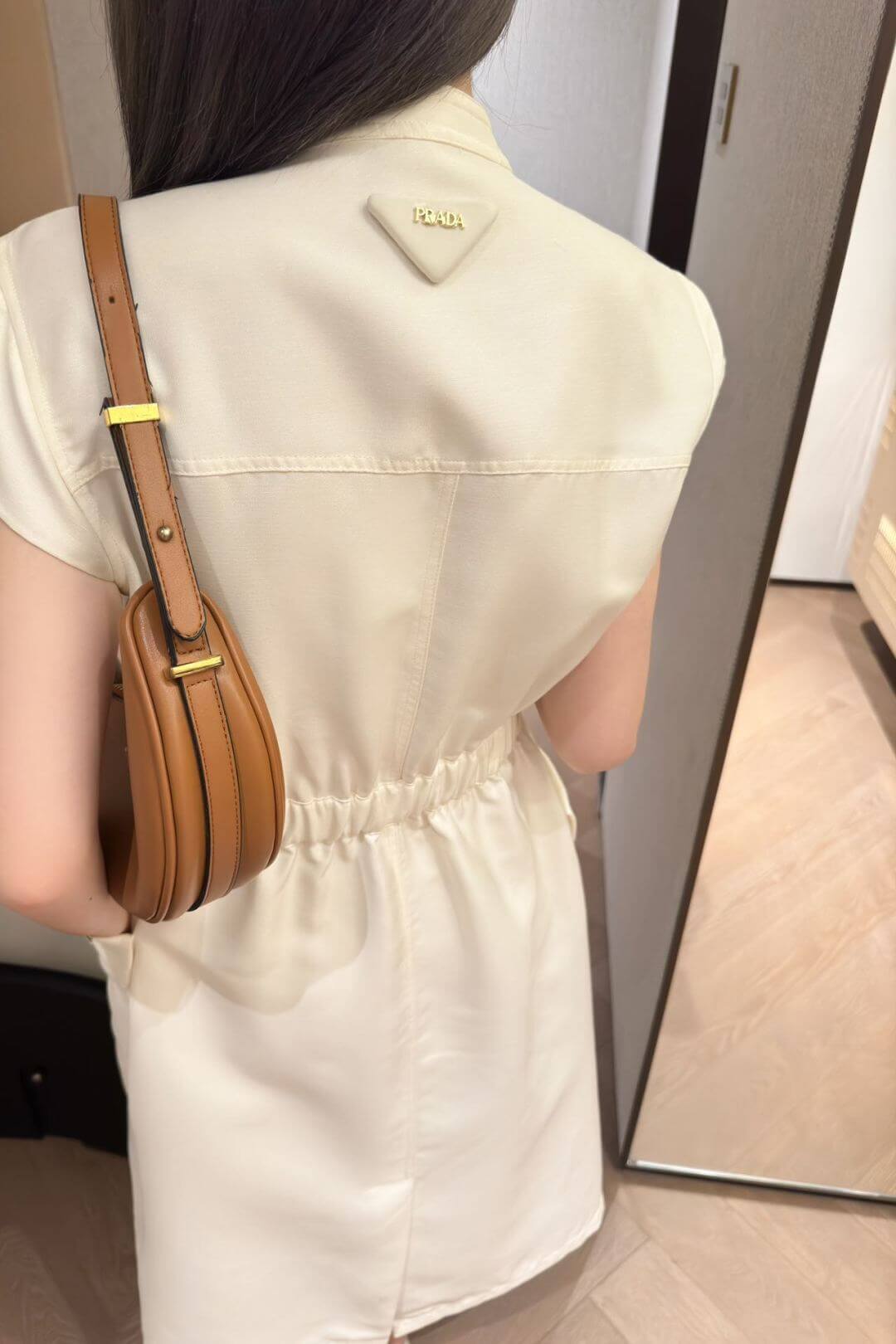 Prada Re-Nylon Sleeveless Gabardine Dress. - Image 17