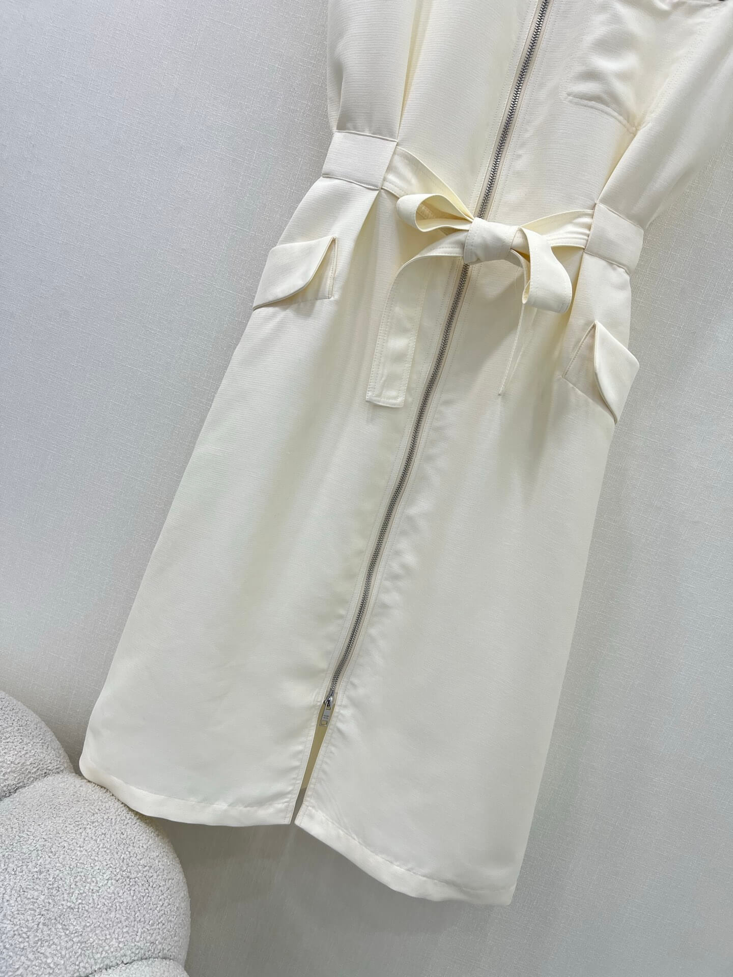 Prada Re-Nylon Sleeveless Gabardine Dress. - Image 6