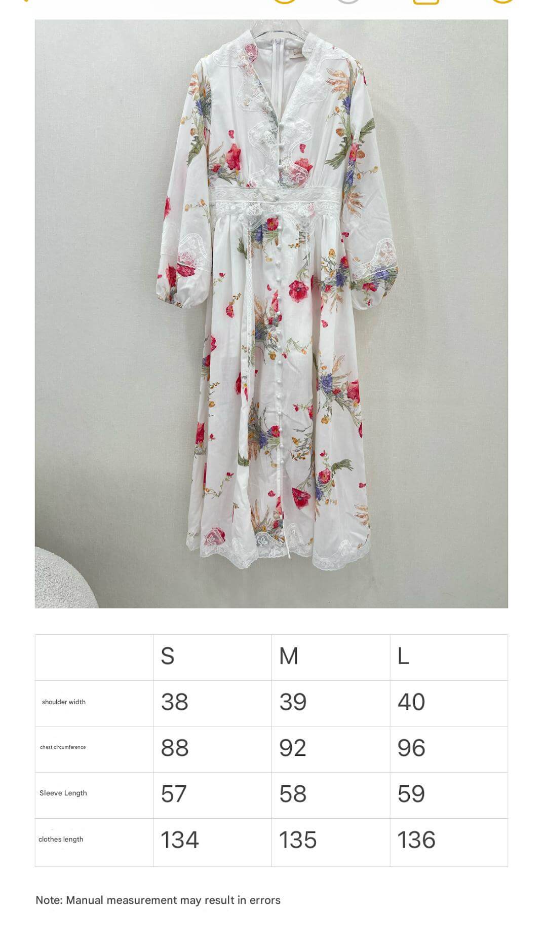 Zimmermann White Floral Print Long Sleeve Lace-Trim Midi Dress - Image 14