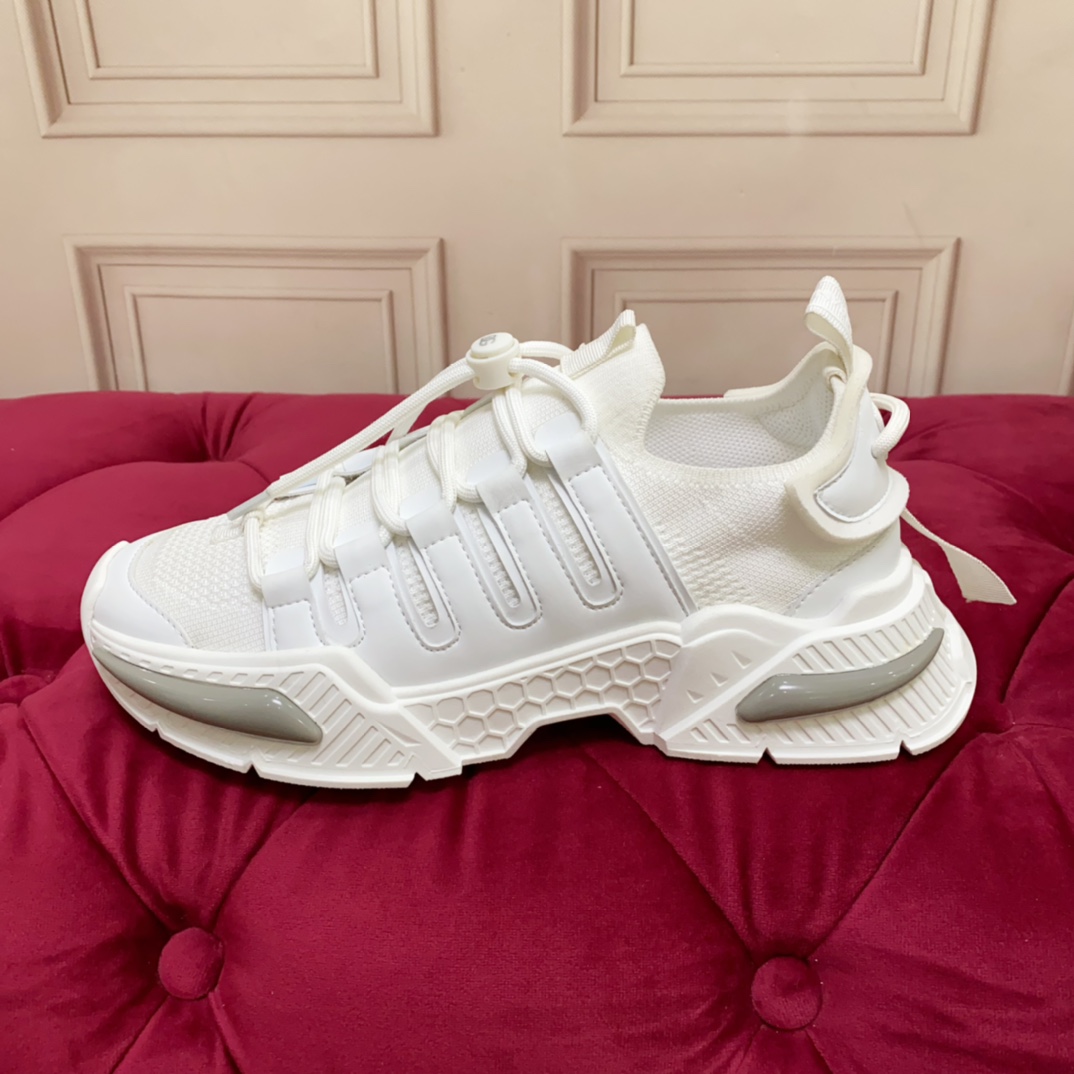 Dior B22 Velocity Triple White Runner Sneakers - Image 4