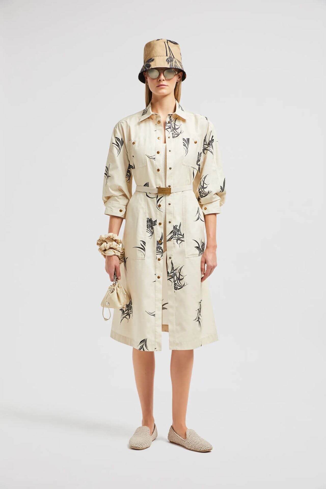 Moncler Floral Print Cotton Shirt Dress - Image 20