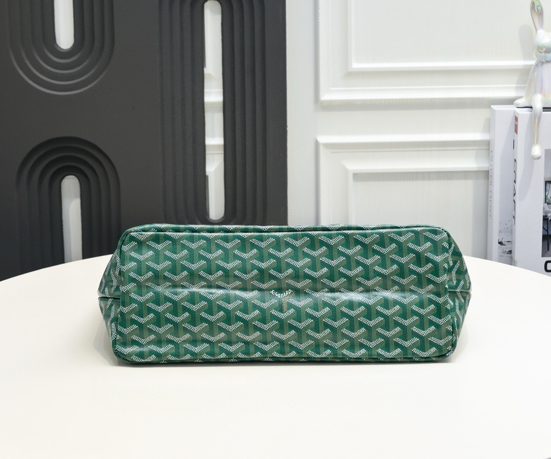 Goyard Bohème GM Hobo Bag in Green Goyardine Canvas and Chevroches Calfskin