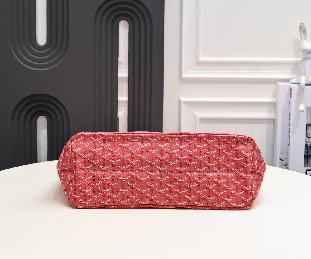 Goyard Bohème GM Hobo Bag in Red Goyardine Canvas and Chevroches Calfskin