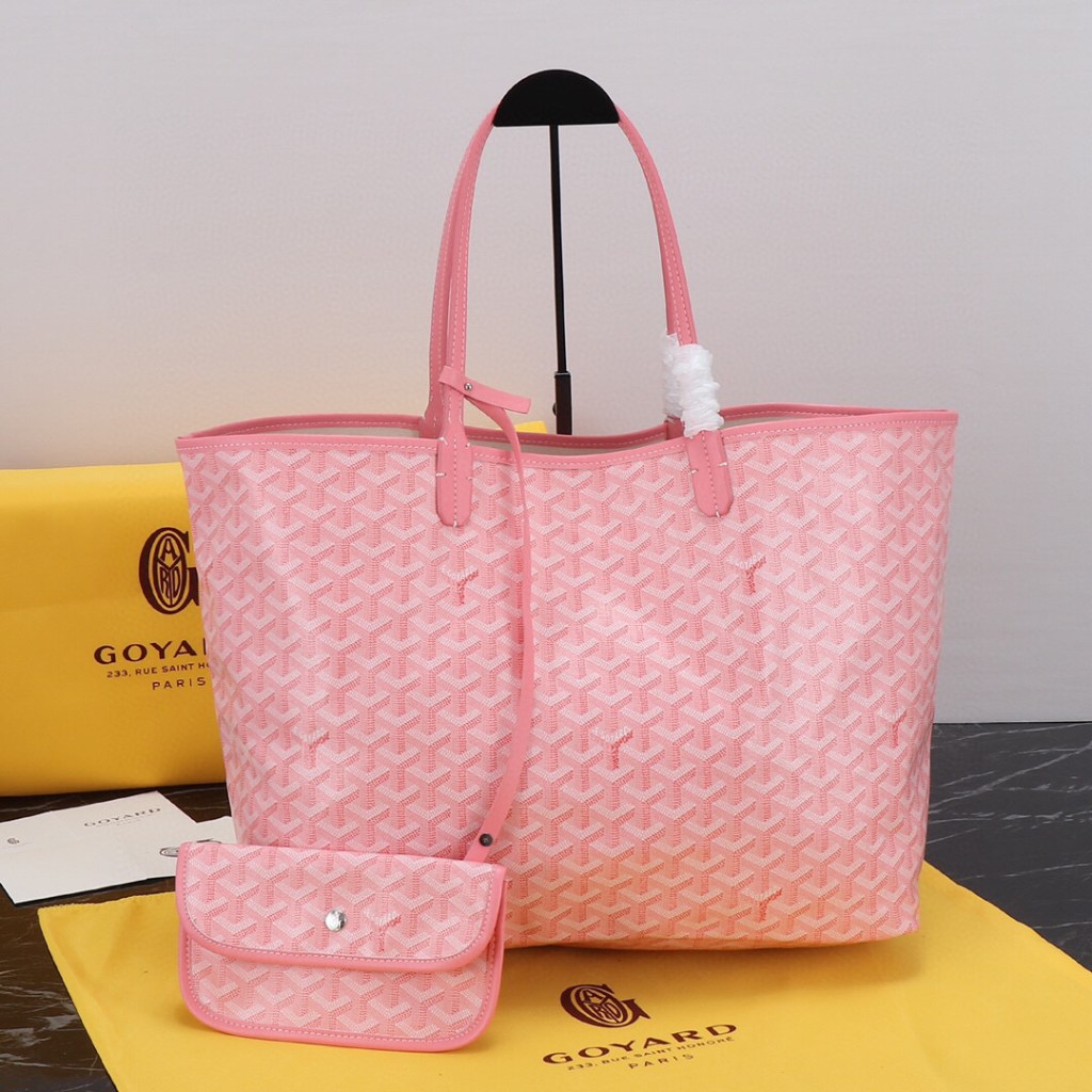 Goyard Pink Saint GM Canvas Tote Bag