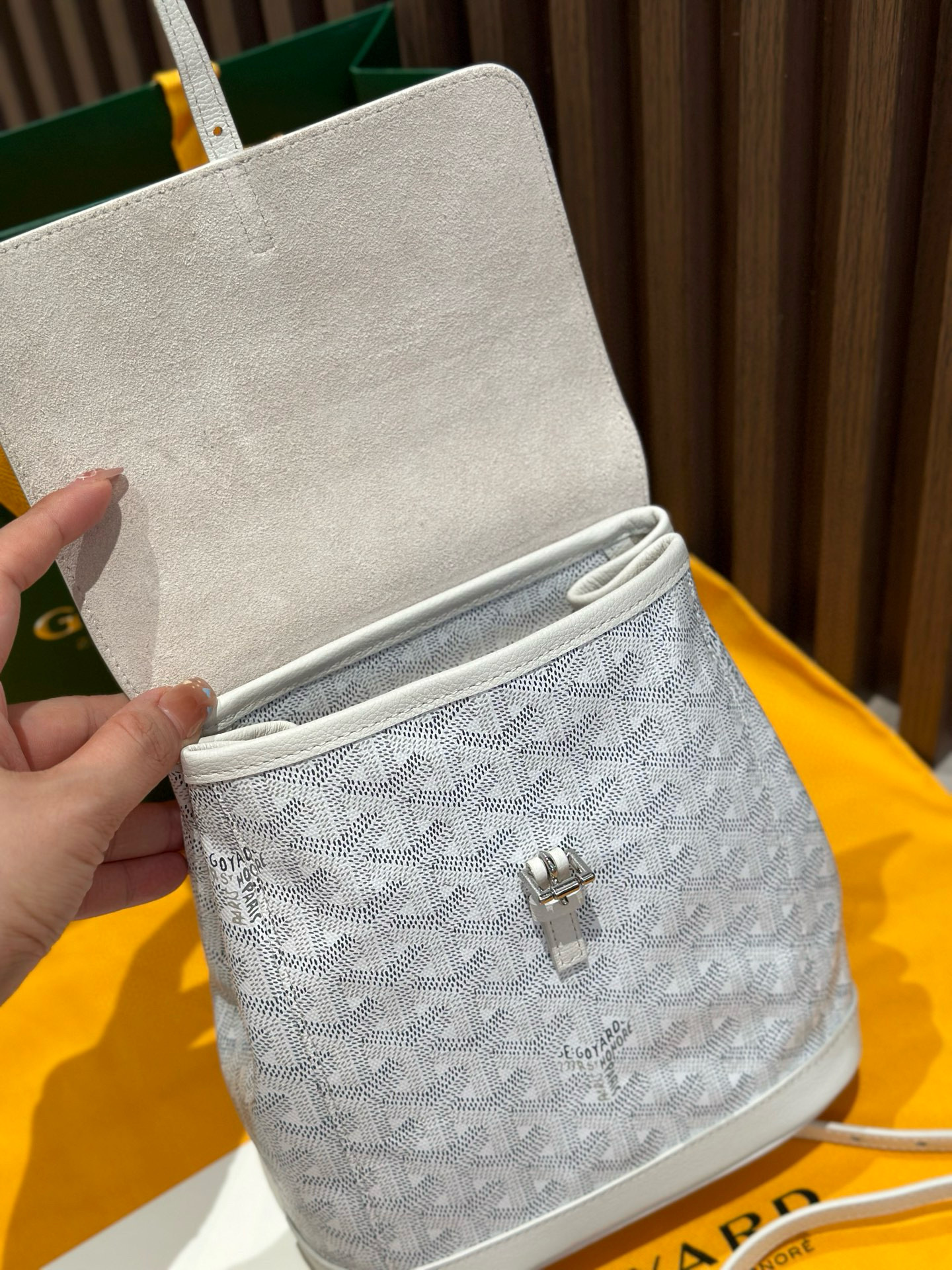 Disclaimer: This is not an official Goyard product. It is a high-quality, inspired piece designed to mirror the craftsmanship and style of the original.