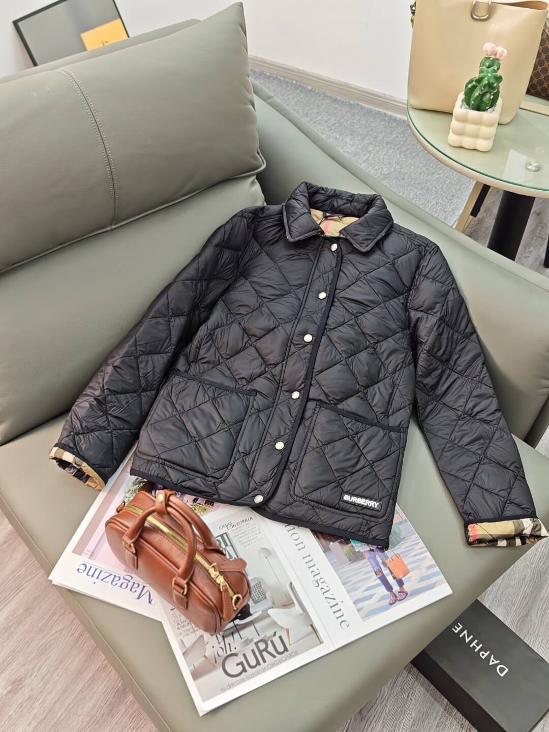 Burberry Dalry Quilted Jacket in Black