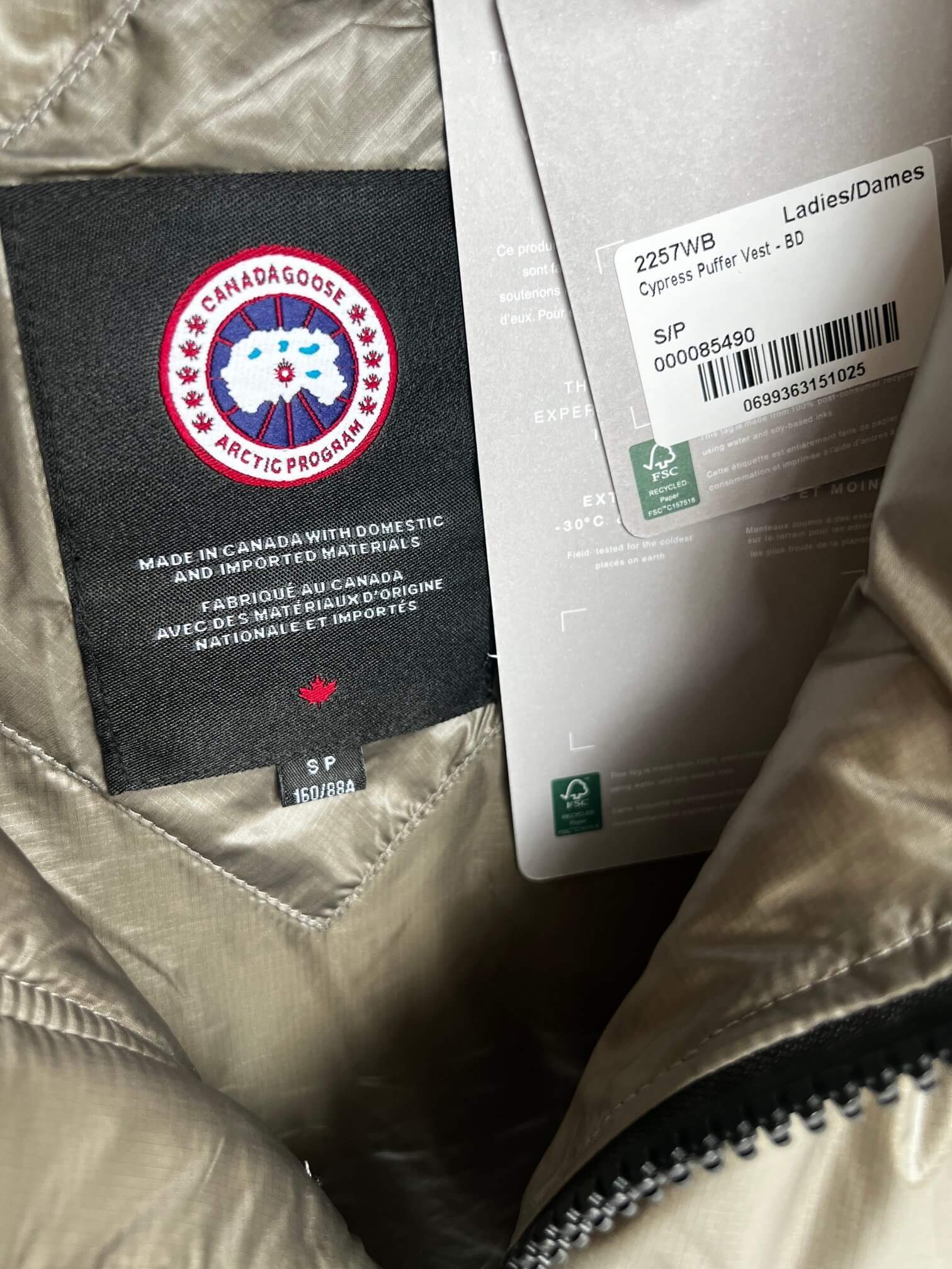 Canada Goose Cypress Women's Puffer Down Vest- Smokey Sage - Image 6