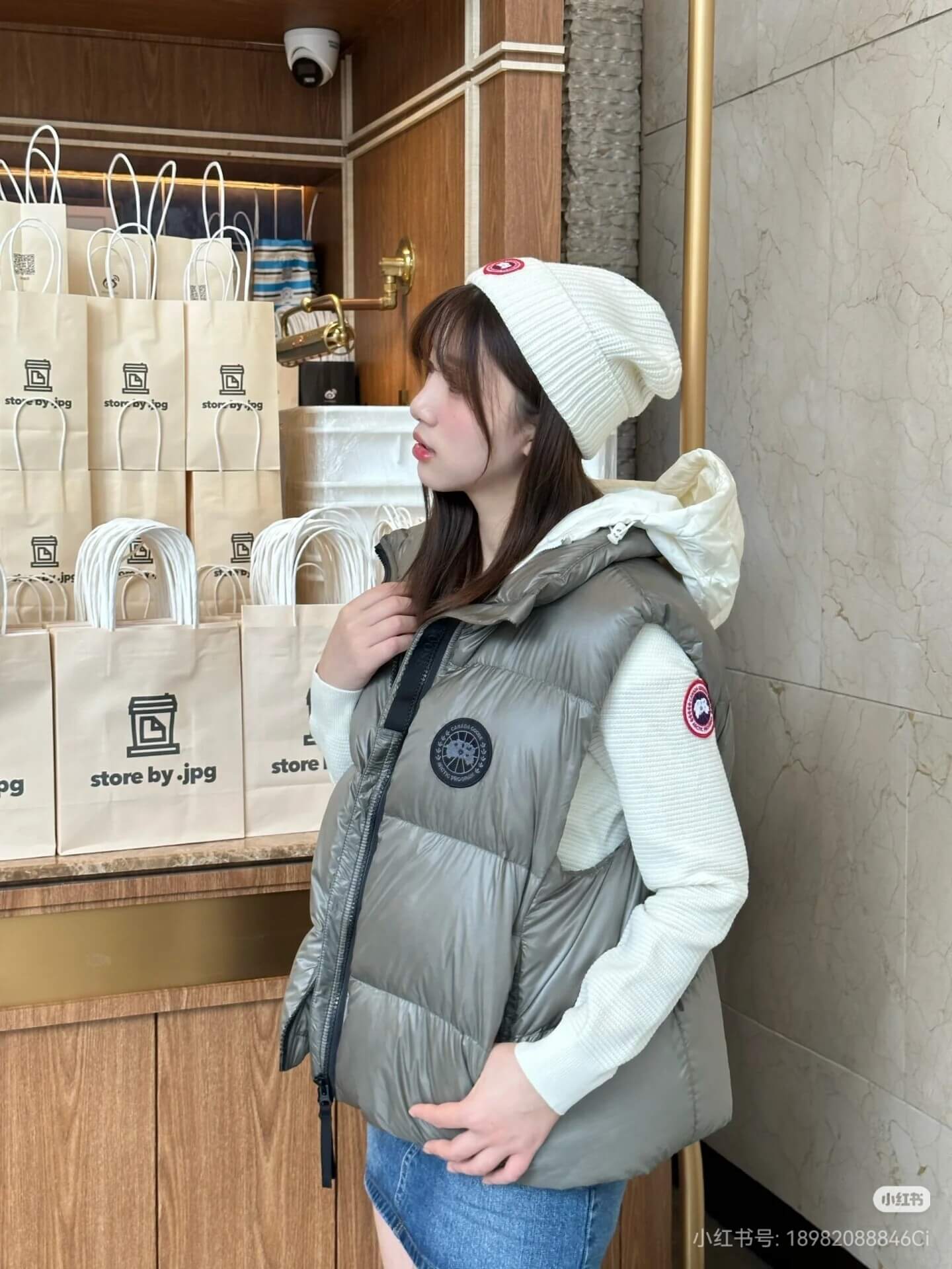 Canada Goose Cypress Women's Puffer Down Vest- Smokey Sage - Image 9