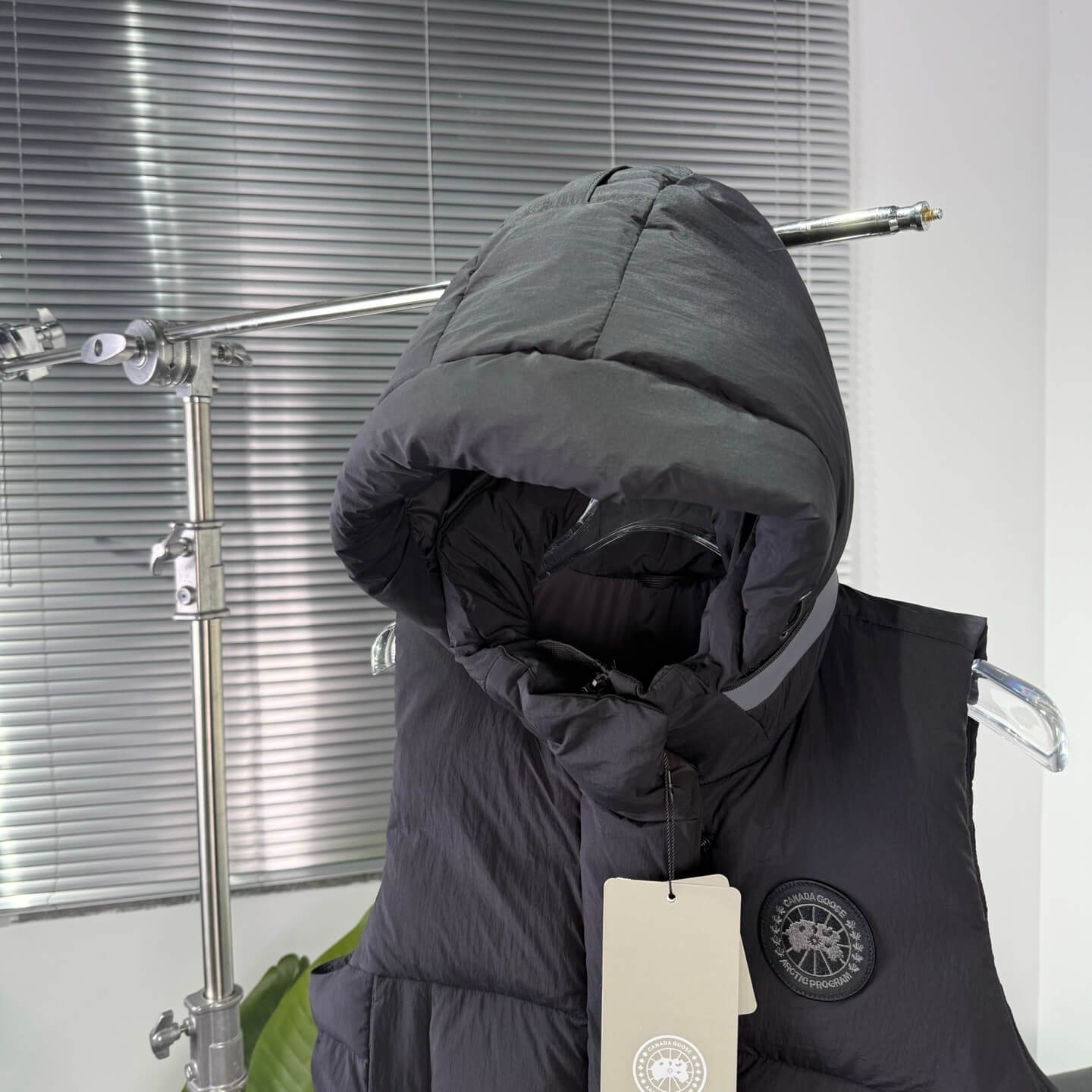 Canada Goose Junction Puffer Women's hooded Vest- Black - Image 3