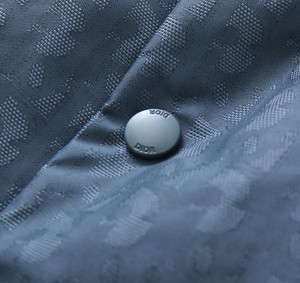 Dior Oblique Lightweight Puffer Vest- Blue - Image 8