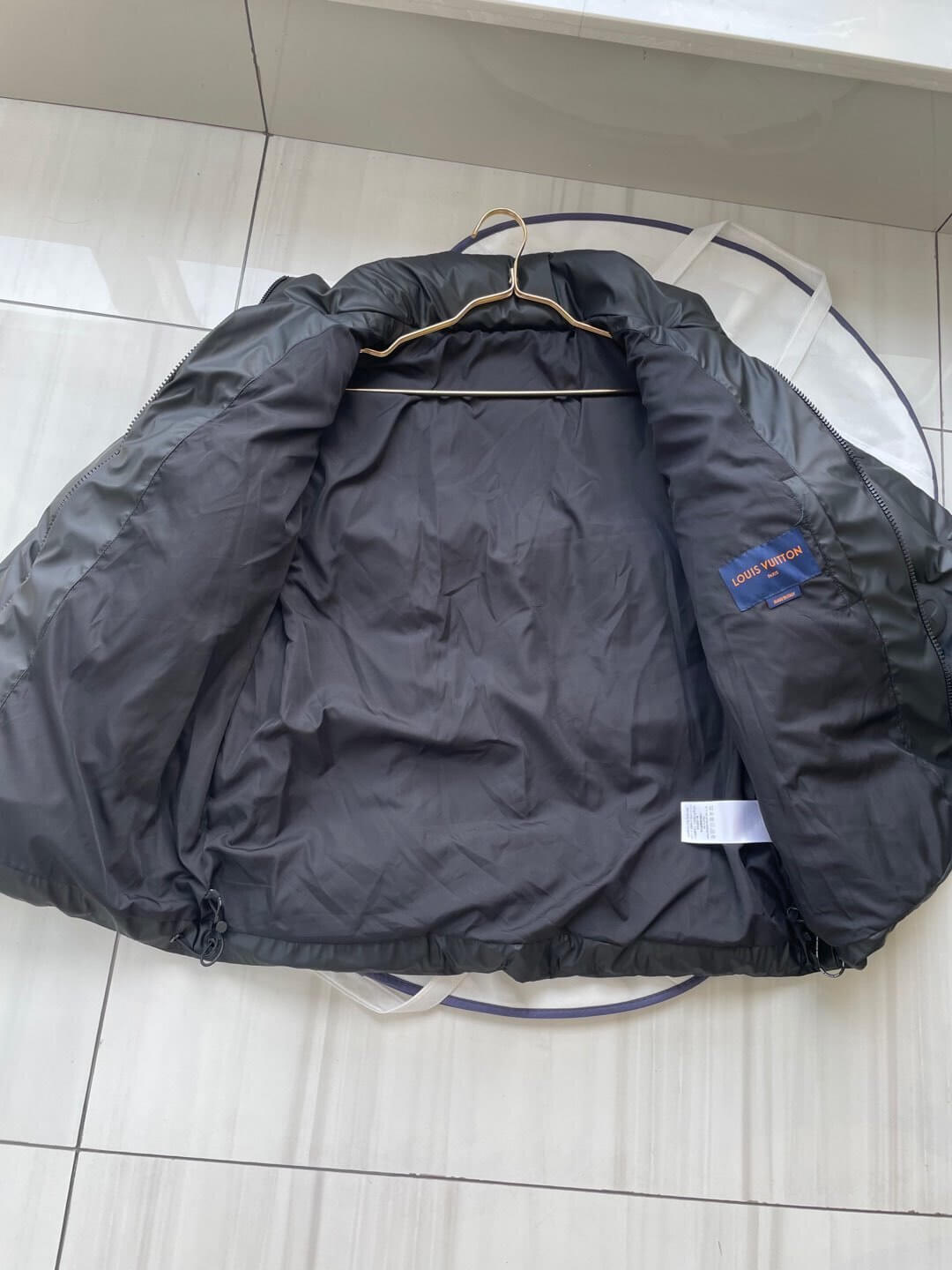 The Louis Vuitton Monogram 3D Embossed Down Jacket (Black Puffer) - Image 11