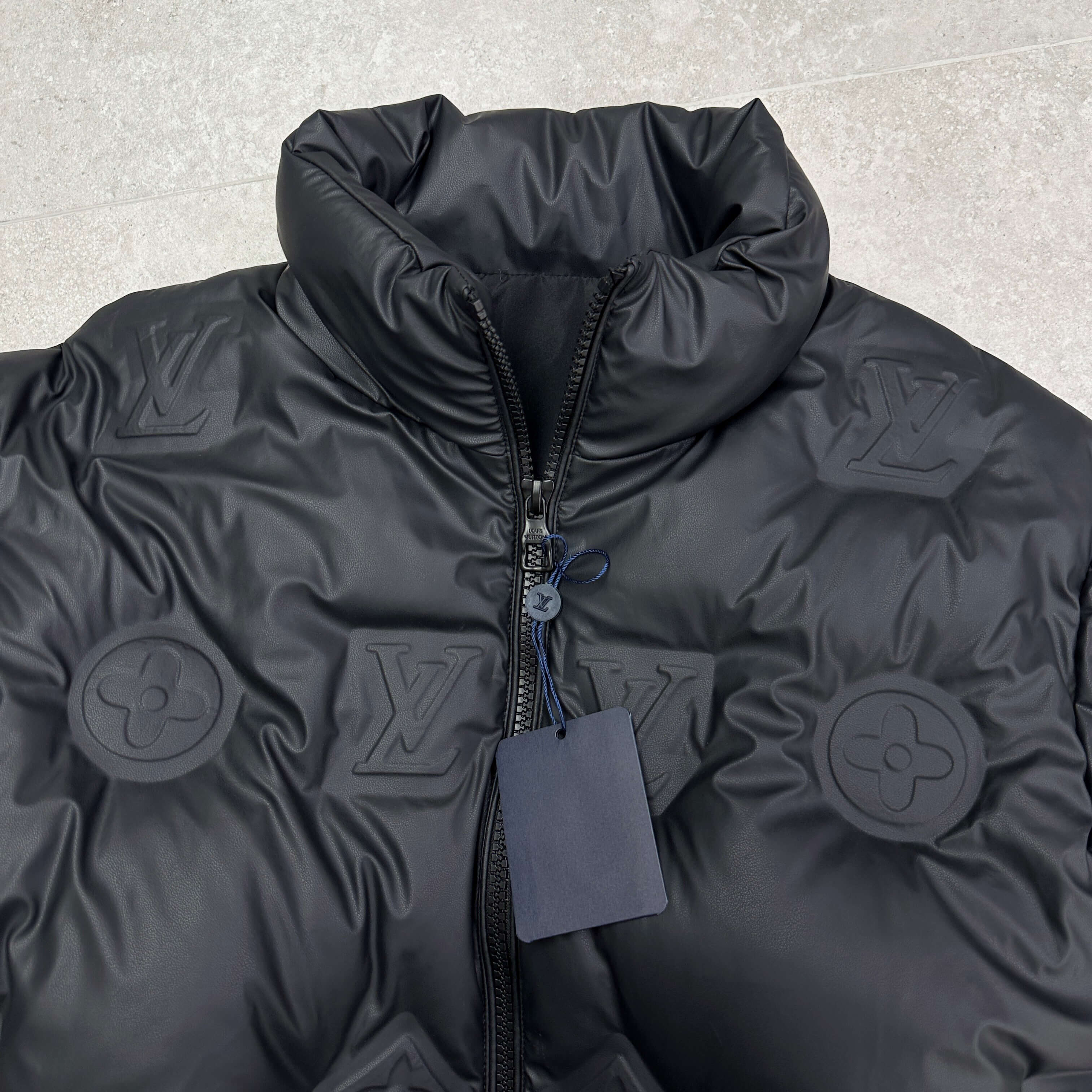 The Louis Vuitton Monogram 3D Embossed Down Jacket (Black Puffer) - Image 13