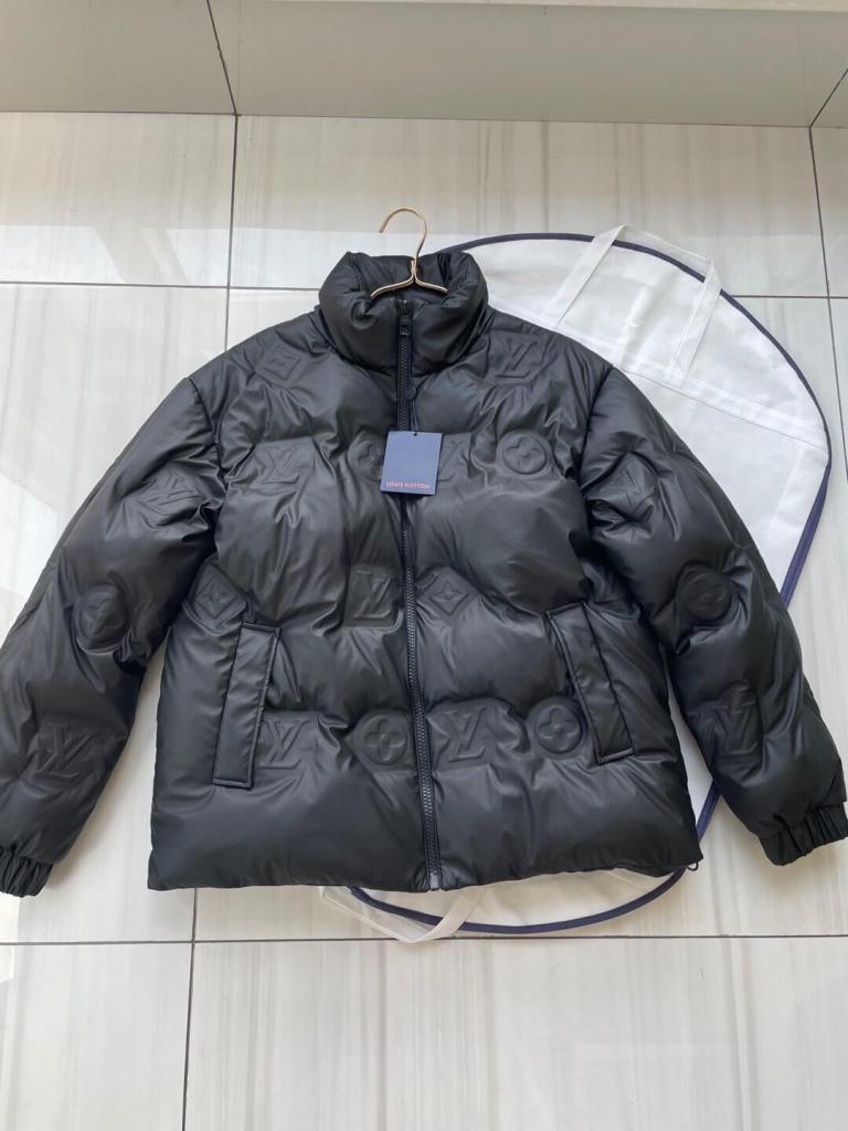 The Louis Vuitton Monogram 3D Embossed Down Jacket (Black Puffer)