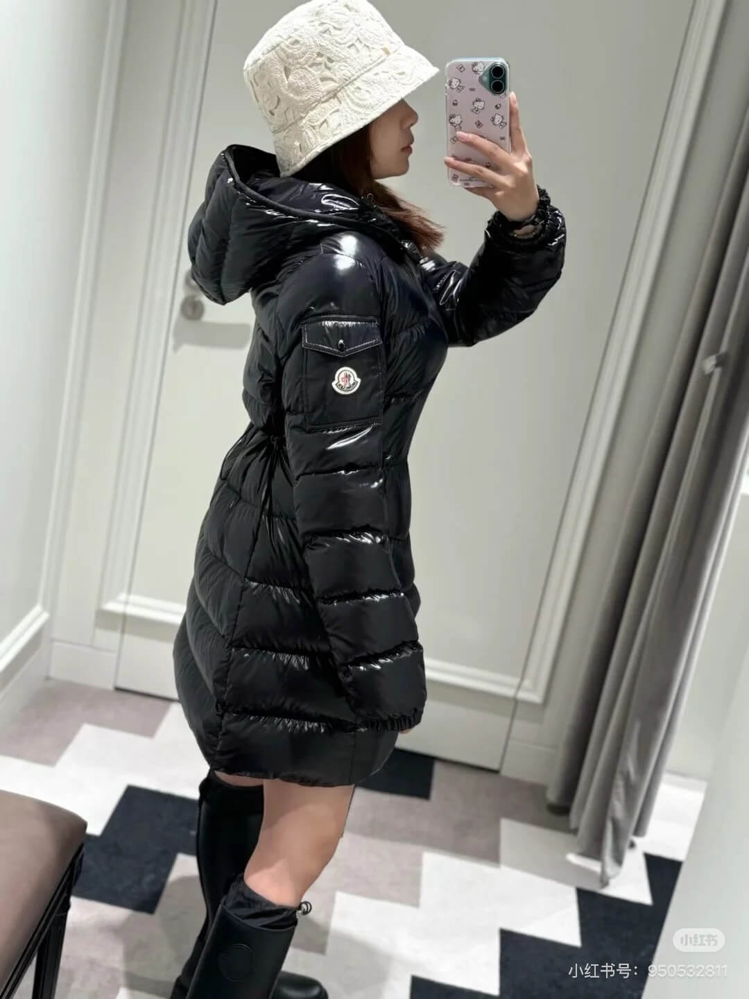 Moncler Courcelles Women's Down Jacket- Black - Image 13