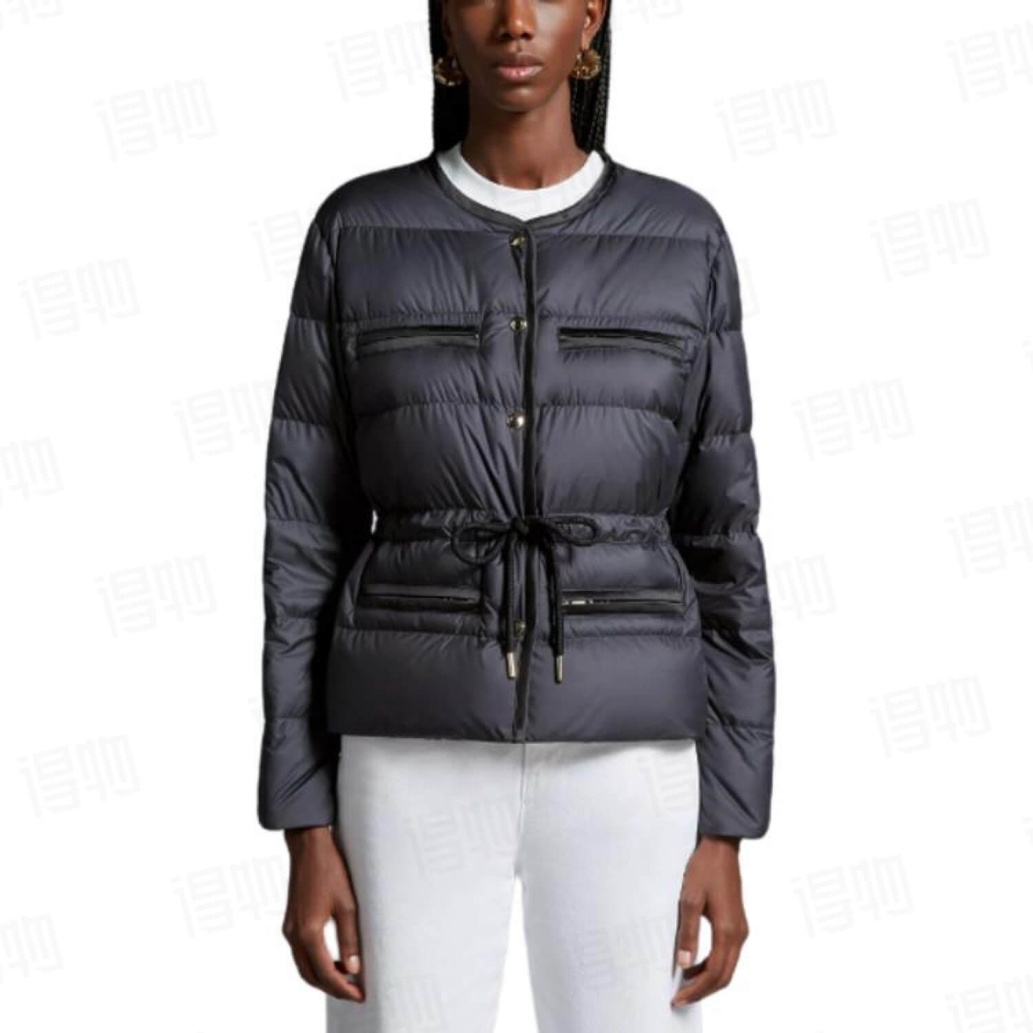 Moncler Echione Short Down Jacket-Black - Image 9