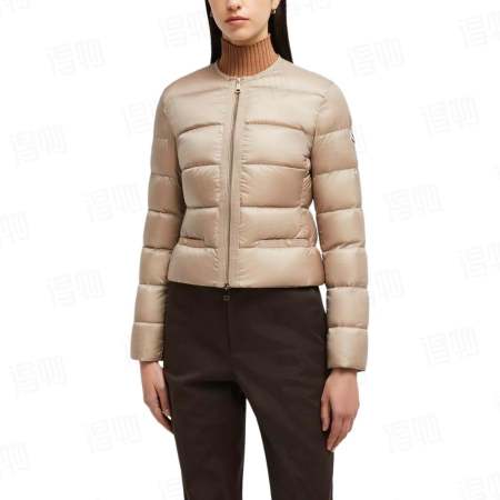 Moncler Laurine women's short down jacket-Beige