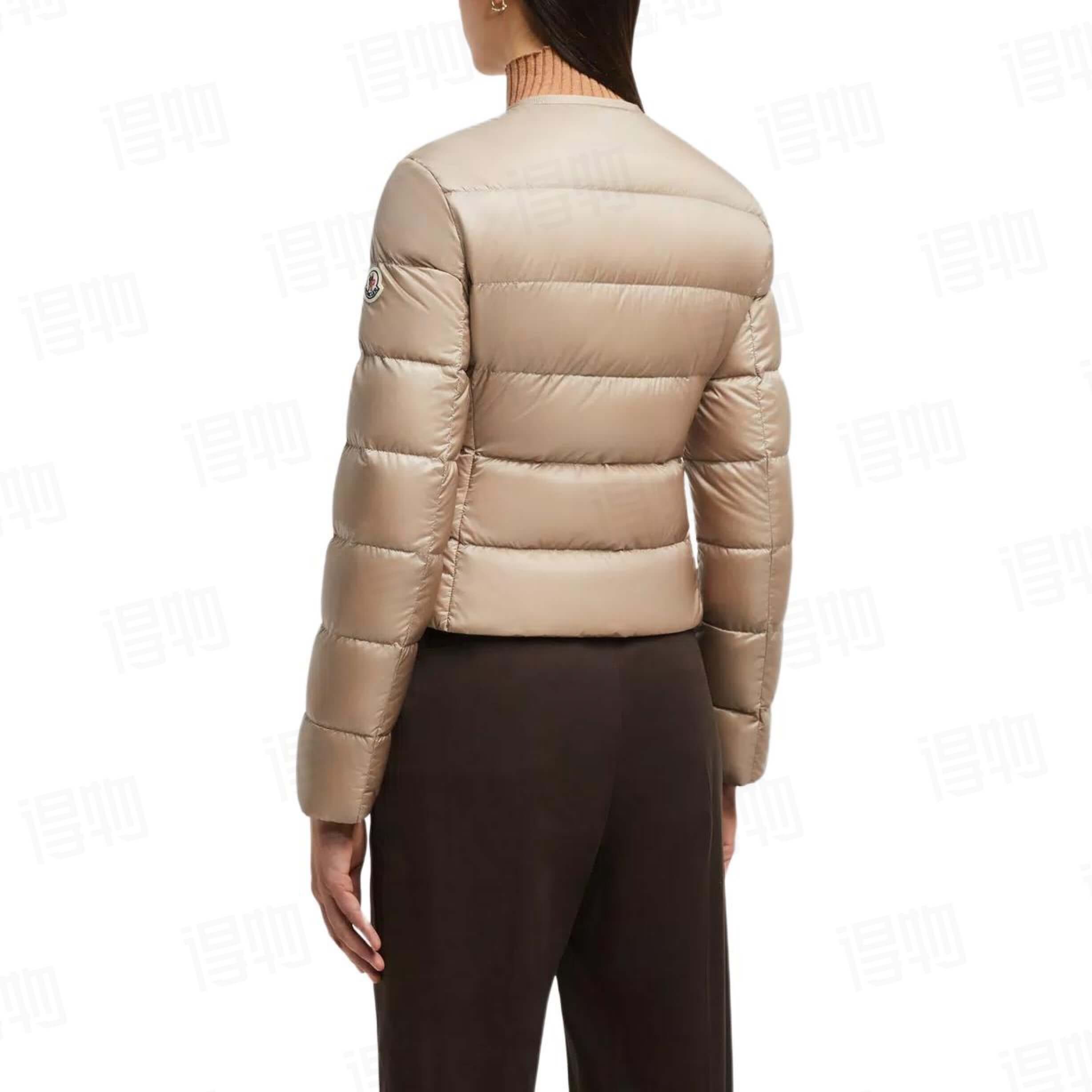 Moncler Laurine women's short down jacket-Beige - Image 10