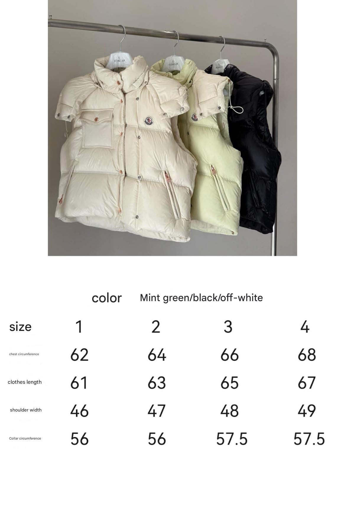 Moncler Pario Hooded Down Vest - Pale Green - Image 3