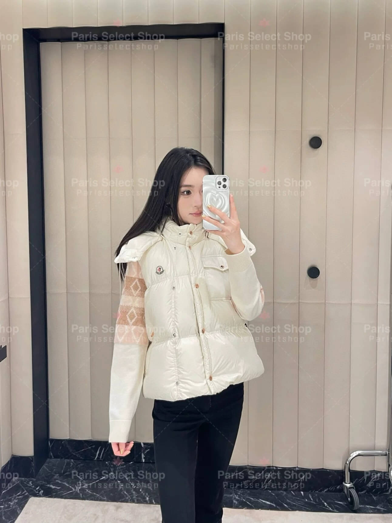 Moncler Pario Hooded Down Vest - Pale Green - Image 6