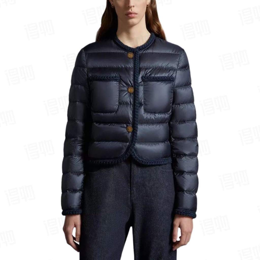 Moncler Women's Chanel style down jacket- Black