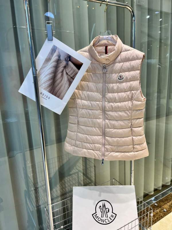 Moncler Liane Down Vest for Women - Faded Beige