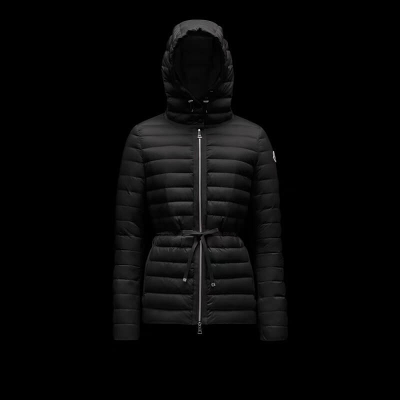 Moncler women's thin hooded down jacket in gray - Image 11