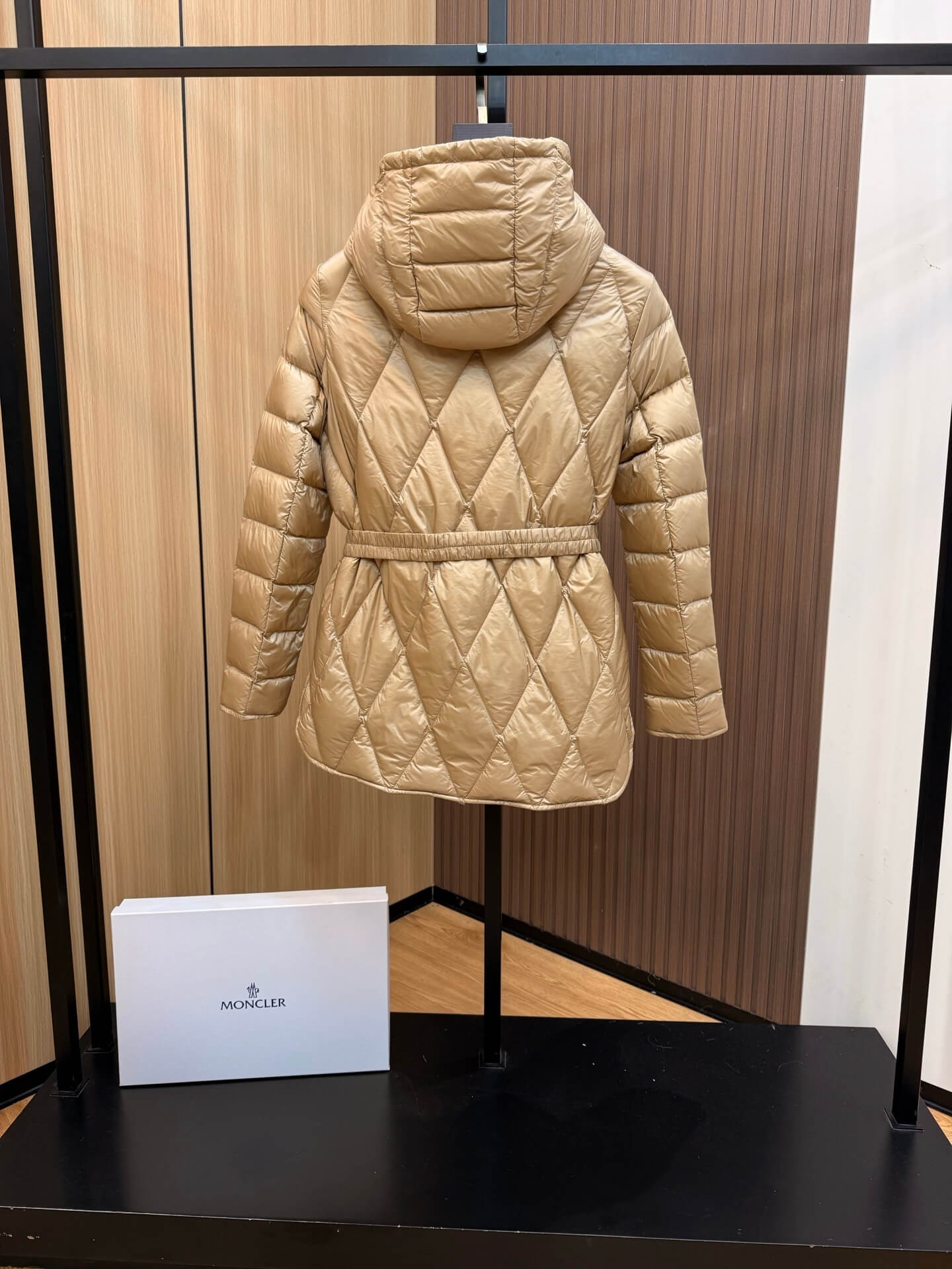 Moncler women's waist-length short Down Jacket- Gold - Image 6