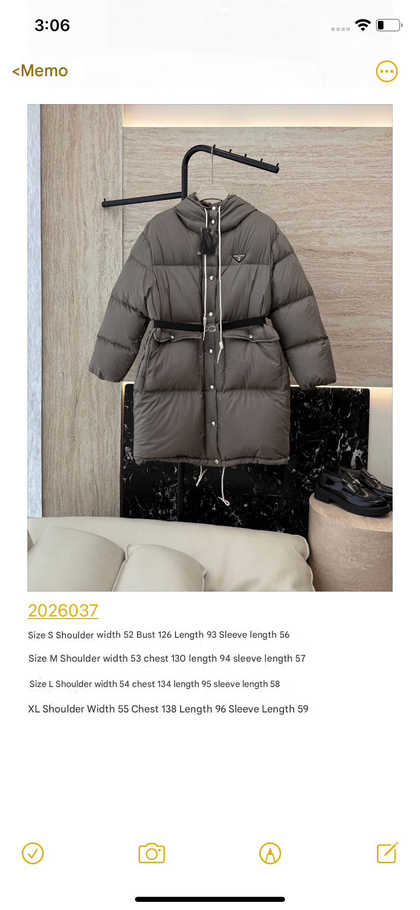 Prada long women's down hood puffer jacket- Gray - Image 9