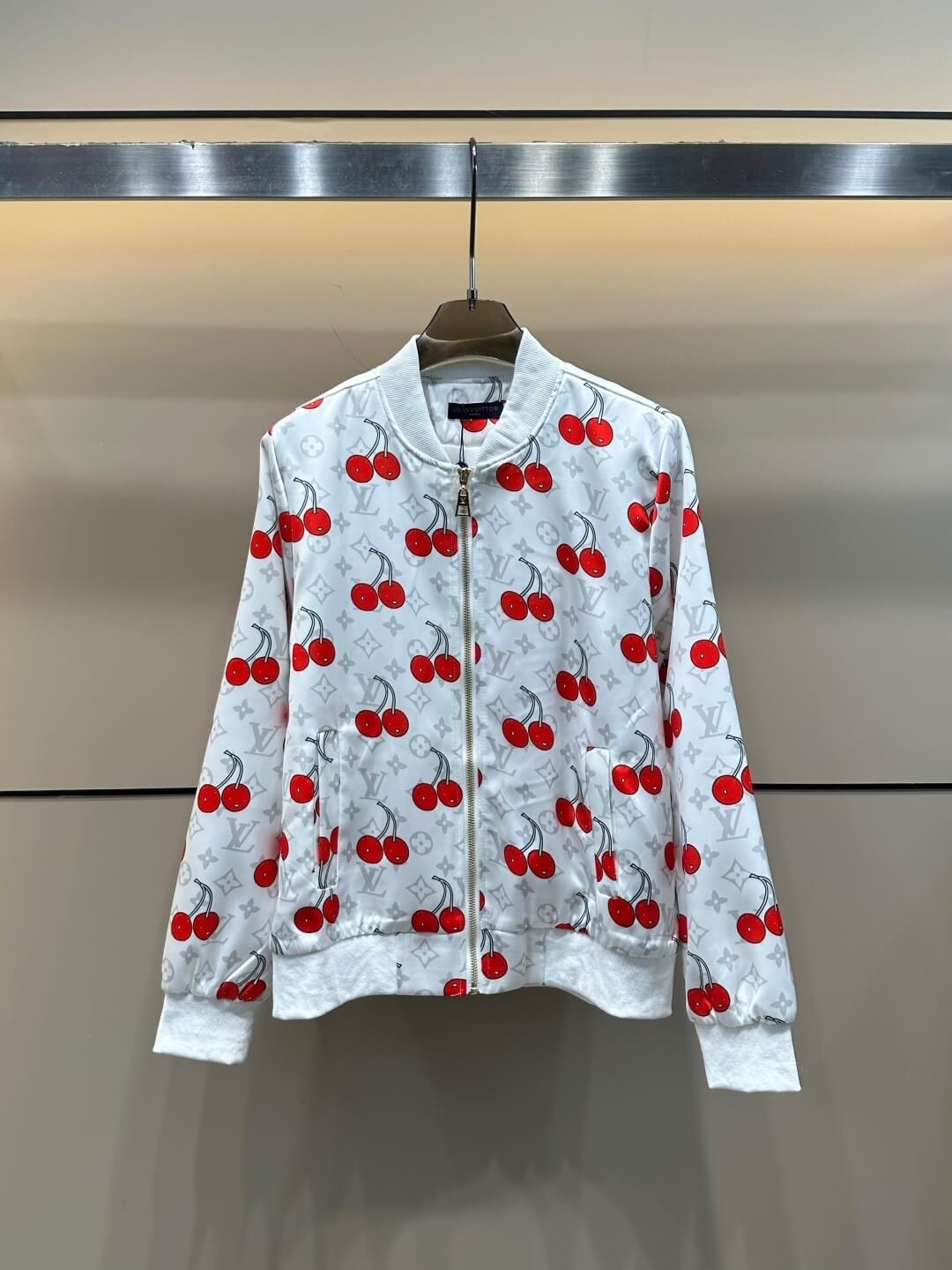 Louis Vuitton x Takashi Murakami Cherry Blossom bomber jacket